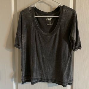 Gray 3/4 sleeve top